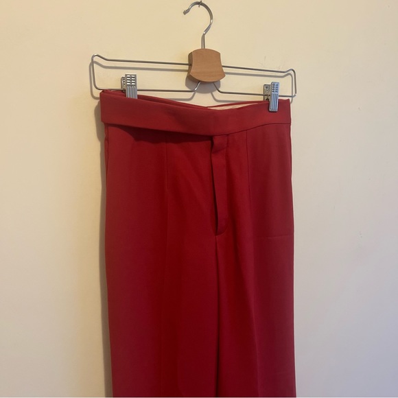 Chloé Red Wide Leg Trousers - Picture 4 of 9